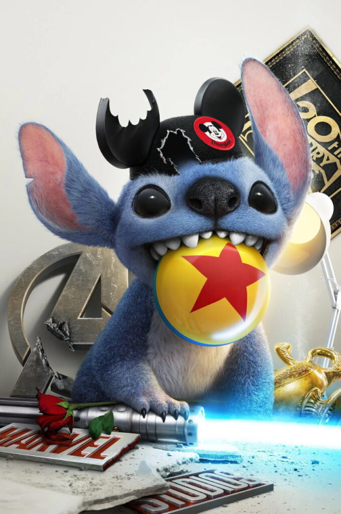 史迪仔亂入迪士尼片場!