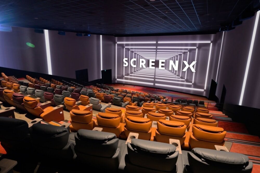 大巨蛋秀泰 ScreenX 影廳 270 度三面銀幕