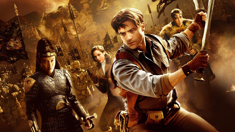 《盜墓迷城3》班頓費沙、李連杰、瑪莉亞貝洛 2008 keyart