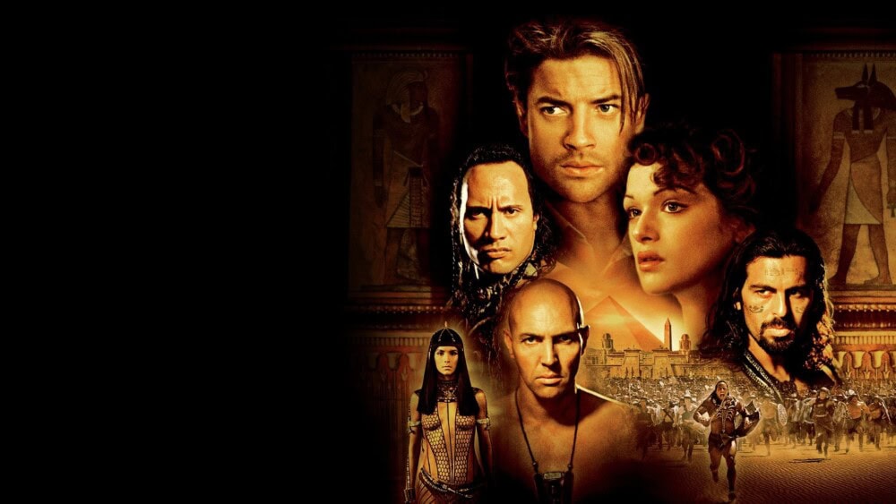 2001《盜墓迷城2》班頓費沙、麗素慧絲、巨石強森 Mathayus、Imhotep 同 Anck-Su-Namun 經典 keyart